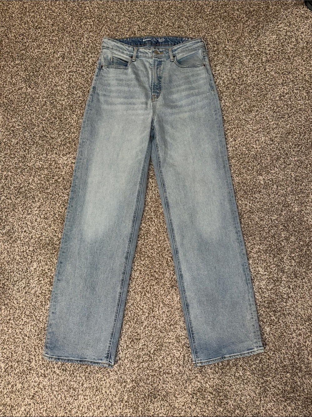 Old Navy Extra High-Rise Sky-Hi Wide Leg Jeans